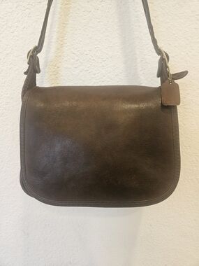 Vintage Coach Classic Pouch 70s Made In NYC  Pre Serial Number Brown Leather Bag